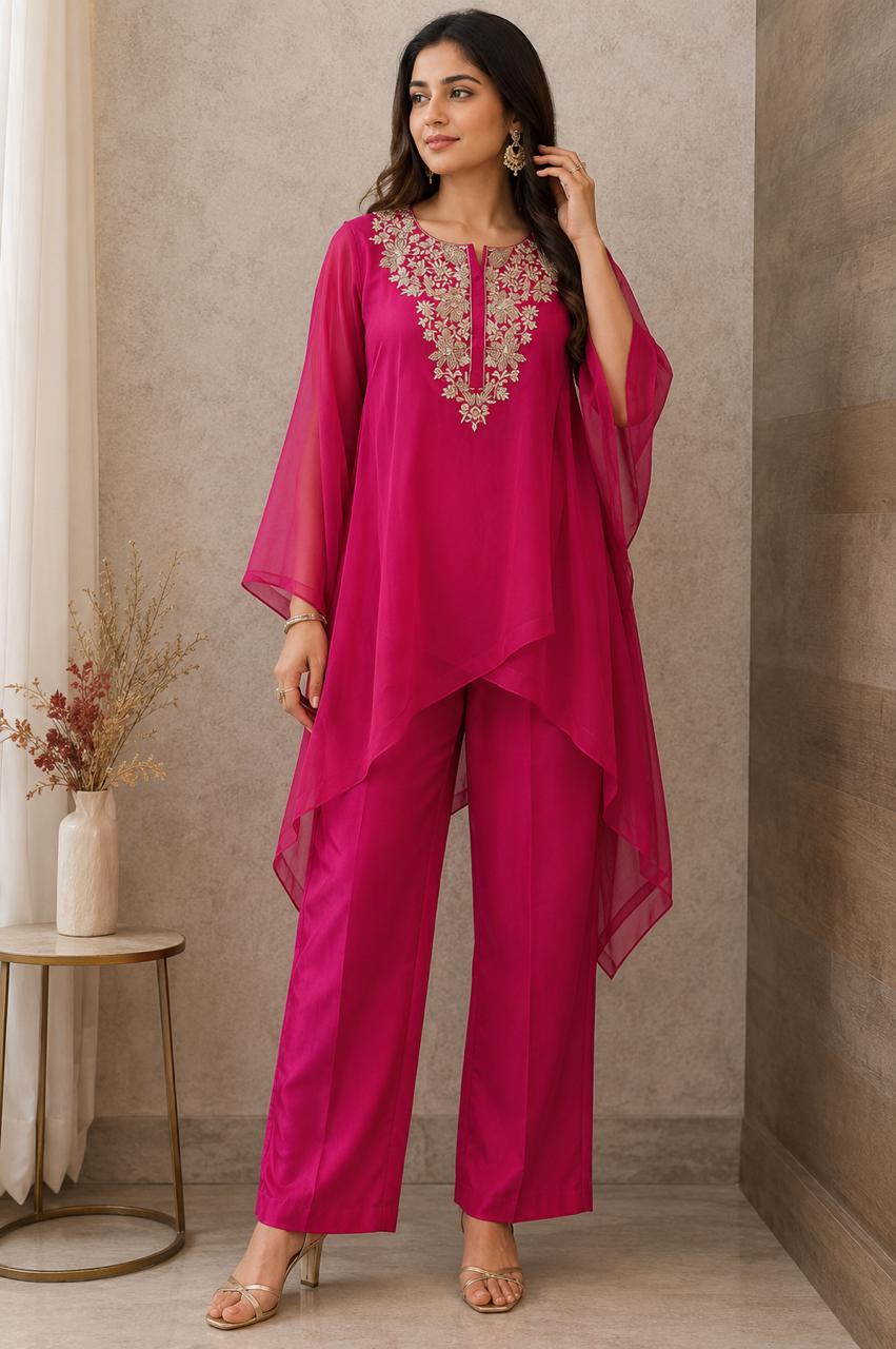 Blush Petal Indo-Western Ensemble